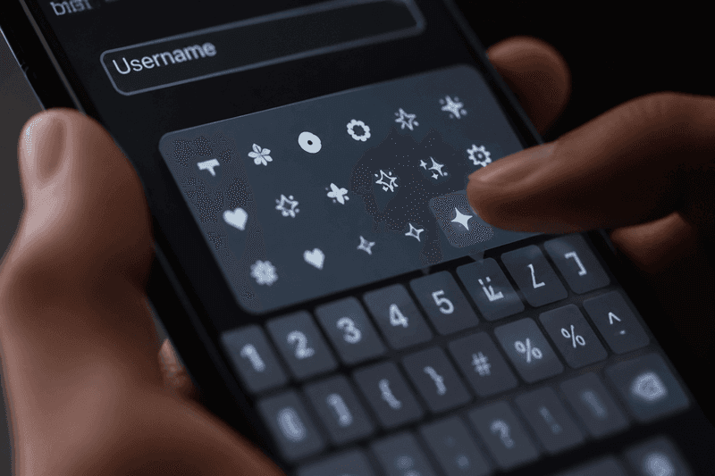 Fancy text symbols for username copy and paste guide